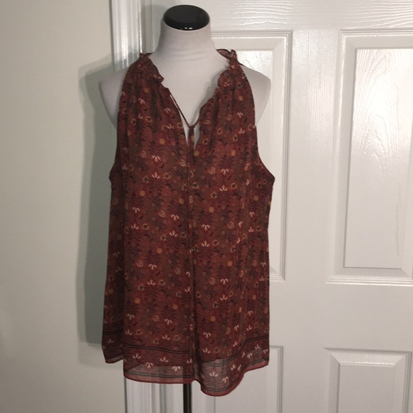 Max Studio Tops - 🤩2/$30🤩NWOT Max Studio Printed Sleeveless Blouse